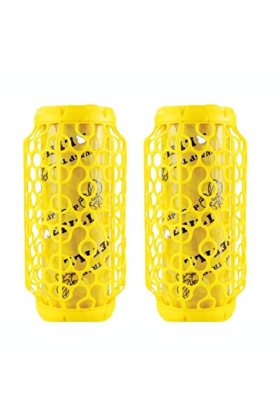 MACVI ® 2 Wasp Traps with Insect Glue, 8 Sticky Sheets, Quick Setup, Bait Holder, Yellow