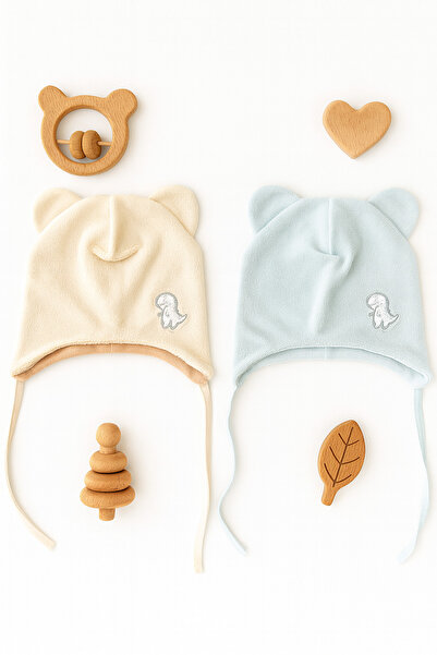 greenmoss Fleece on the Outside, 100% Cotton Baby Beanie on the Inside