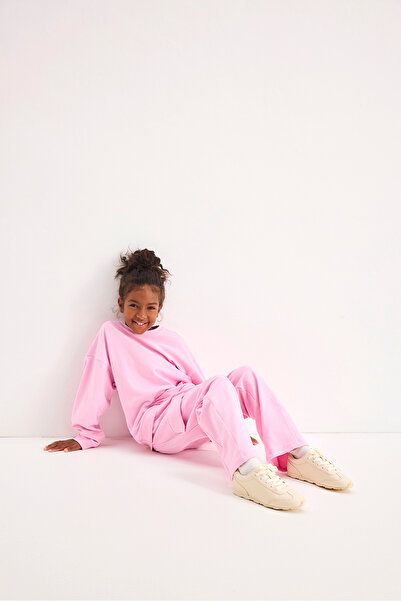 Marvy Pink Cargo Pocket Pack Embroidered Trousers