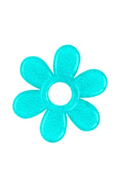 Babyono Jucarie dentitie, BabyOno, Cu gel, Fara BPA, Floare Turquoise