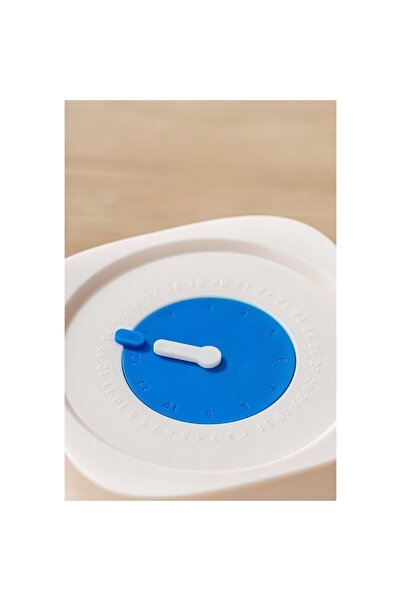 Flippy High-Quality Glass Jar, Airtight Lid, 1000 mL, 10x10x15.5 cm, White