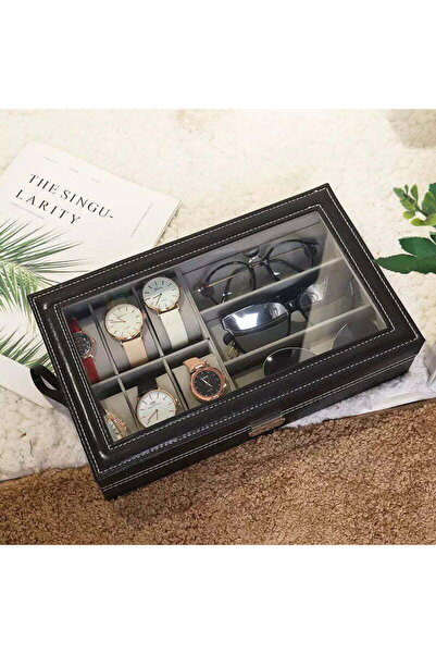 Selgot Cutie de depozitare pentru ceasuri, pentru 6 ceasuri și 3 perechi de o...