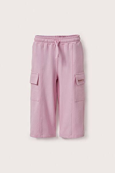 Marvy Pink Cargo Pocket Pack Embroidered Trousers