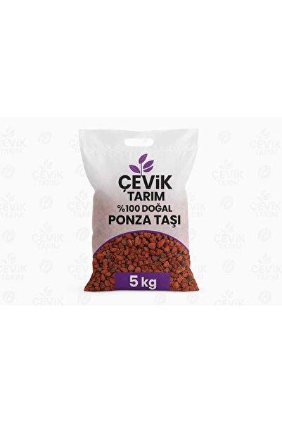 Volkanik Ponza Taşı 5 KG | Saksı ve Bahçe Toprağı Drenaj Malzemesi | Bitki Kök Gelişimini Destekler