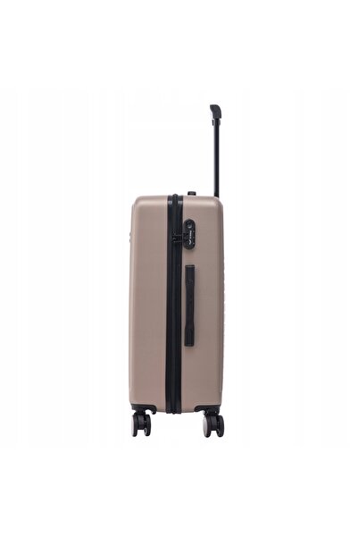 WINGS BRAND Valiză de călătorie WINGS COOT XL de 24", 4 roți, încuietoare, culoare aurie șampanie