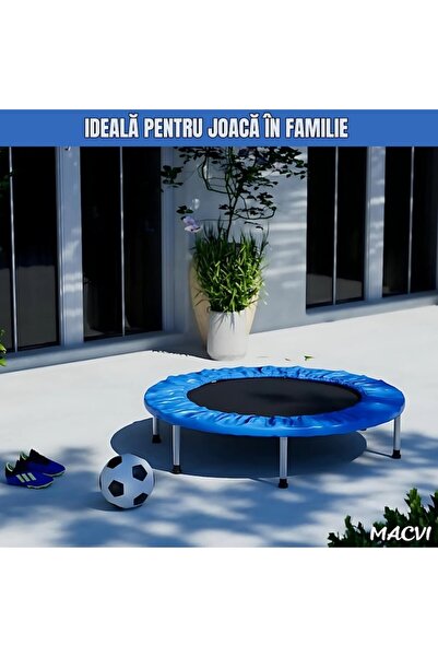 MACVI ® Trampoline, 97 cm, perfect for kids and fitness workouts, supports up to 70 kg