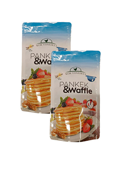 KMS HOME Kor Yumurta Pankek & Waffle Toz Karışım 130 Gr X 2 Adet