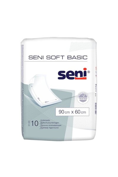 Seni Soft Basic - Pack of 4 Absorbent Bed Sheets 90 x 60 cm (10 pcs/pack)