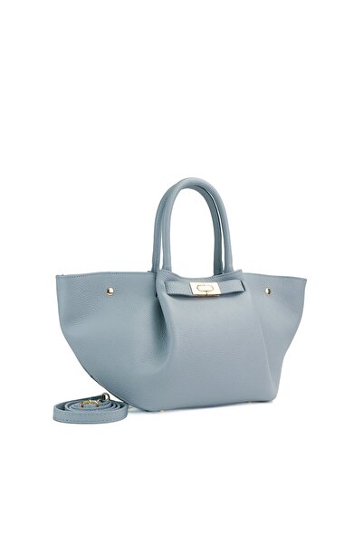 Posete Fagaras Poseta Piele Adele - Bleu, 1 Compartiment, 2 Buzunare, Bareta Reglabila max. 118 cm