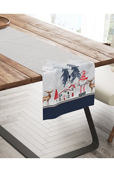Club Cotton Christmas table mat 100% cotton 40x200cm, Gnomes