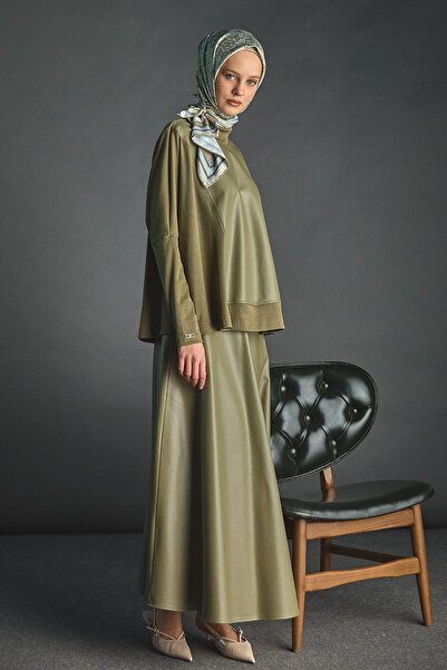 Setrms Suni Deri Garnili İkili Takım