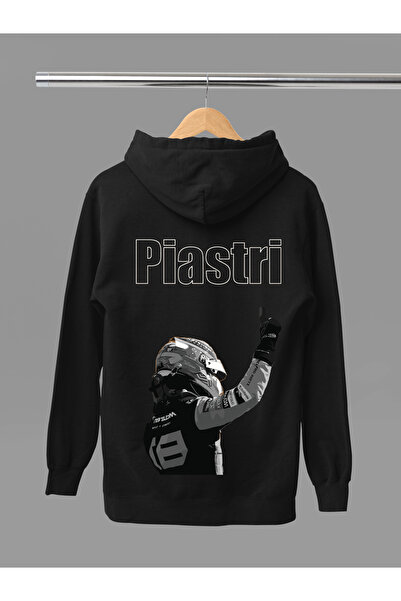 MAGORS Hanorac F1 din bumbac imprimat OSCAR PIASTRI, cu mânecă lungă, cu căpt...