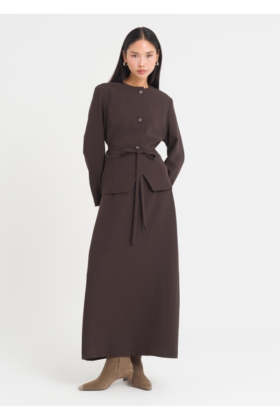 Armağan Süs Düğmeli Etekli Takım