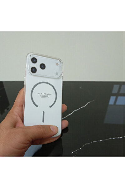Linkage iPhone 17 Pro Max Şeffaf Silikon Megsafe Kılıf