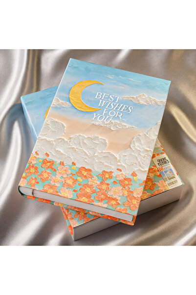 Nobbystar ألبوم صور مكون من 300 صورة باللون الأزرق الغائم وضوء القمر مقاس 10 ...