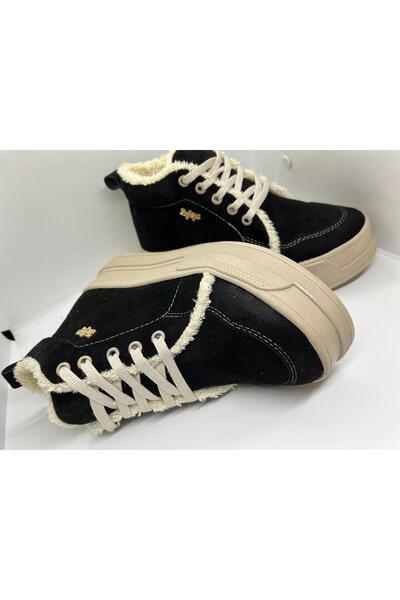 GENÇ BOT İÇİ YÜNLÜ FERMUARLI BAĞCIKLI İÇİ KÜRKLÜ SU GEİRMEZ KAYMAZ TABAN ŞIK ÜRÜN