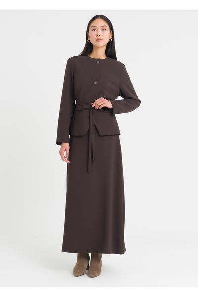 Armağan Süs Düğmeli Etekli Takım