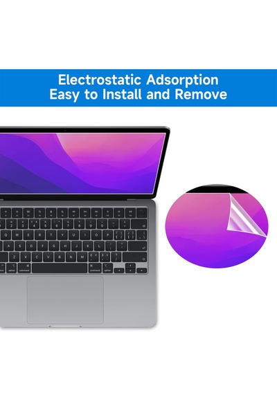 SKYDDAR INNOVATION Folie autocolantă pentru MacBook Pro 13" (2016/2018/2019/2020/2022), VisionProX, transparent/mat