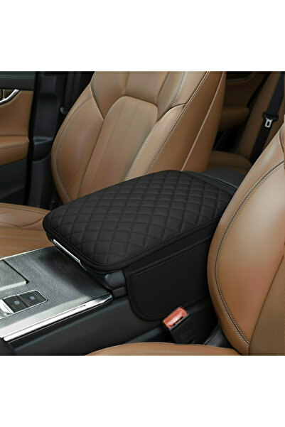 Microcase Araç Merkezi Konsol Kapağı Capitone Deri Araç Kol Dayama Yastığı De...