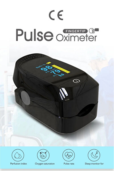 bleaws EM 4-in-1 Fingertip Monitor - Heart Rate and SpO2 Meter (White-Black)