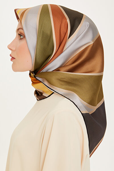 Armine Silk Scarf 9232D (Sura) (Nostalji̇)-35