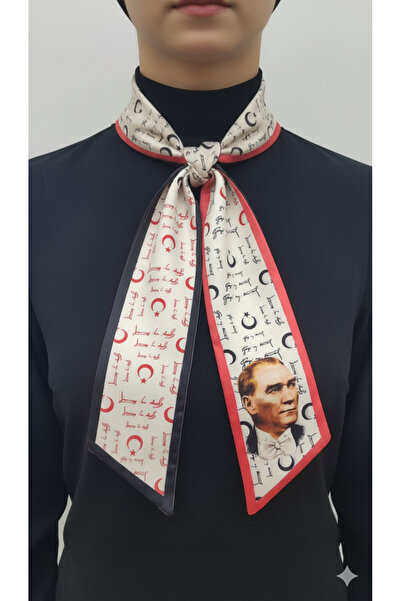 sema aksesuar Ataturk Tie Scarf with a Seal and Signature
