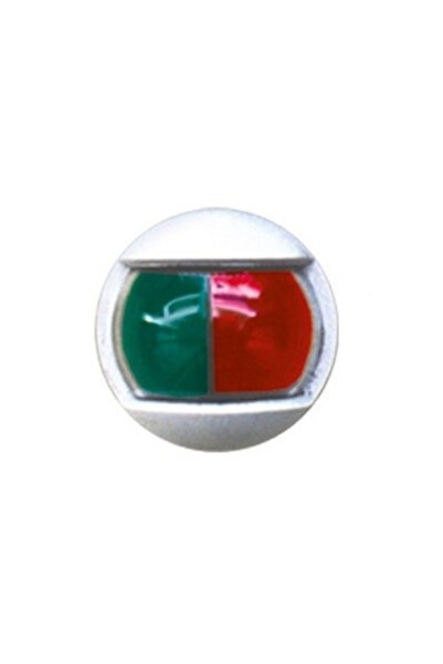 LALIZAS Round bicolor navigation light, white dial, vertical mounting