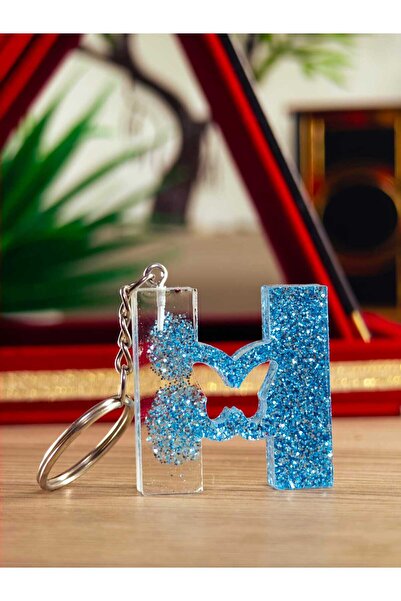 TAKIDA GÜMÜŞ Butterfly Keychain Letter Keychain