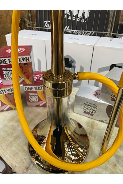MEGAHED ÇELİK NARGİLE TAKIMI GOLD