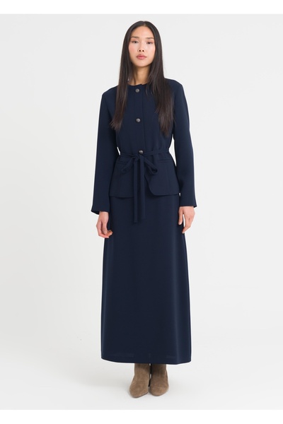 Armağan Ornamental Buttoned Skirt Suit