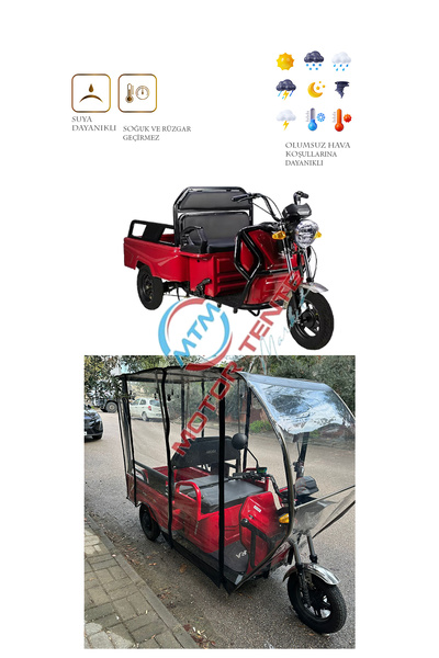 motor tente market mtm Kuba ECO PIKAP Üç Tekerli Araç Brandası