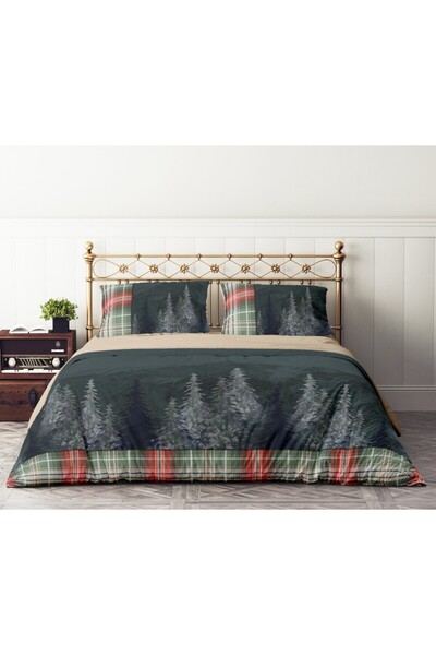 Lenjerii Deosebite Διπλά κλινοσκεπάσματα Χριστουγεννιάτικα 3D, 100% βαμβάκι ranforce, Checo