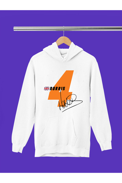 MAGORS Lando Norris Printed Cotton Long Sleeve Fleece-Lined 3 Thread Quality Hooded F1 Sweatshirt
