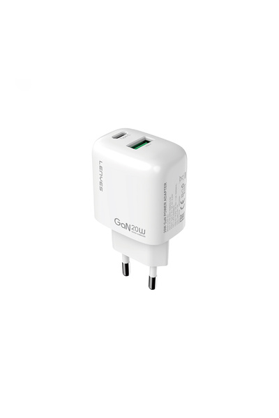 Lenyes LCH91 Type-C ve USB GaN Teknolojili PD Hızlı Şarj Özellikli Şarj Başlı...