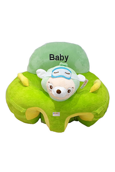 Krista Fotoliu maxi plush cu spătar și mânere - Oita verde