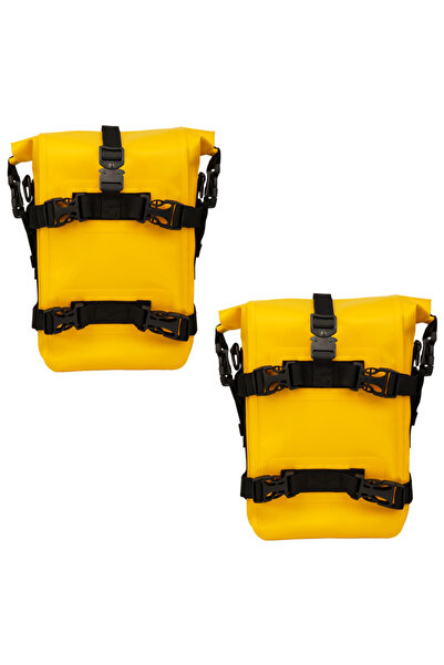 Choice3 2PCS Yellow 2PCS Motorcycle Bumpers Bag Waterproof 5L-8L Motorcycle S...