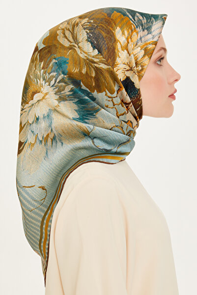Armine Silk Scarf 9220D (Sura) (Nostalji̇)-03