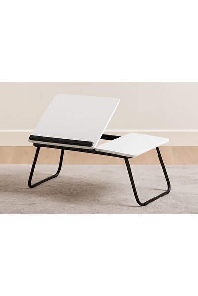 UnicSpot Masă pentru laptop Thomas, albă, 55x32x23 cm