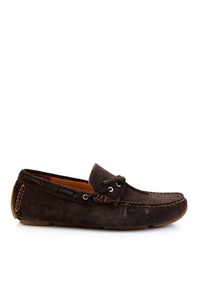 Bambi Kahve Hakiki Deri Erkek Loafer Ayakkabı E01547070102