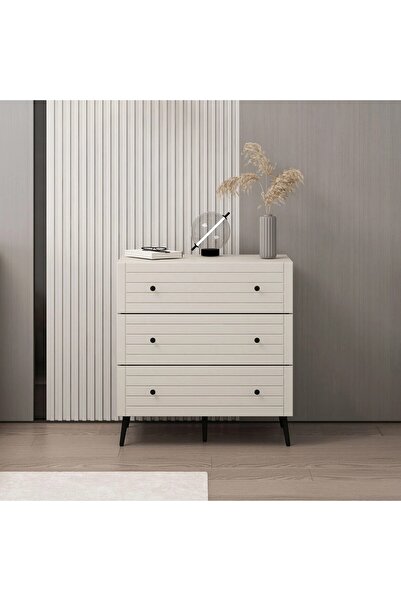 Minar Bona Country 3 Çekmeceli Mebran Şifonyer-Kumtaşı