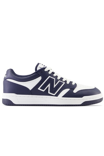 New Balance Bb480 Leather Mens Sneaker Navy Genuine Leather Unisex Casual Sports Shoes Navy Blue