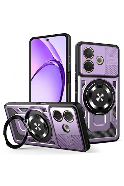 Stef's Cat Carcasă compatibilă cu Oppo A5 Pro 4G / A5 Pro, RuggedCam, violet