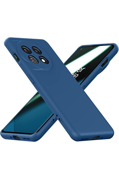 Flippy Protective Case, for OnePlus 11 5G Liquid Silicone Microfiber Wireless Charging, Blue