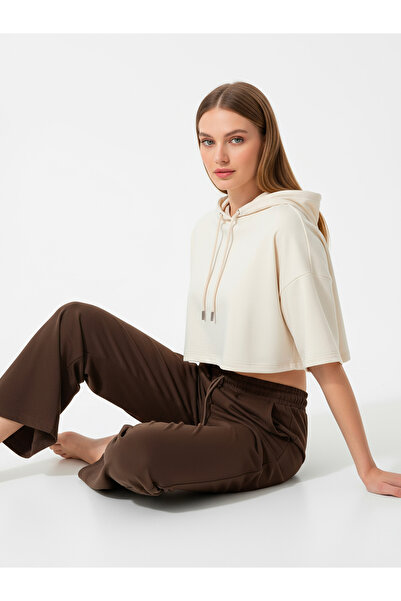 Bravie Straight Leg Sweatpants Cream 3011