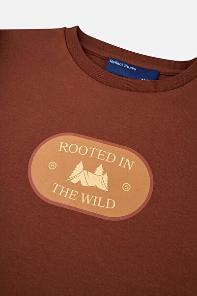 WWF Market Μπλουζάκι με μακριά μανίκια για παιδιά Premium - Καφέ