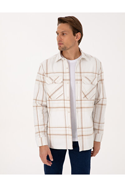 Pierre Cardin Mink Comfort Fit Long Sleeve Shirt 50312357-Vr052