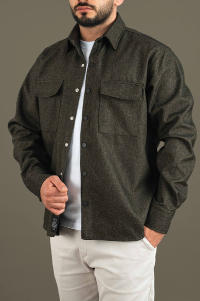 bombe Men's Transitional Casual Sports Cut Snap Coat Jacket Shirt
