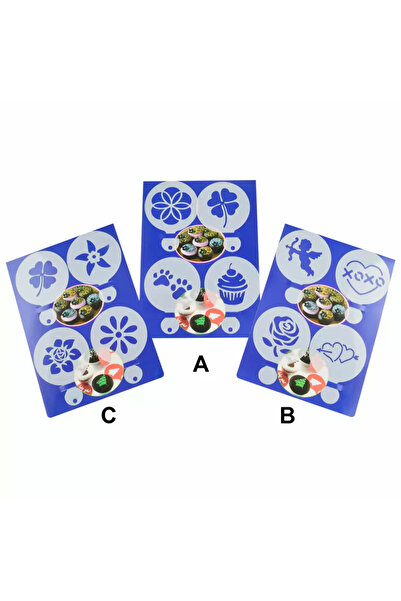 Perfect Home Cappuccino and Cake Decorating Stencil Set 4 pcs