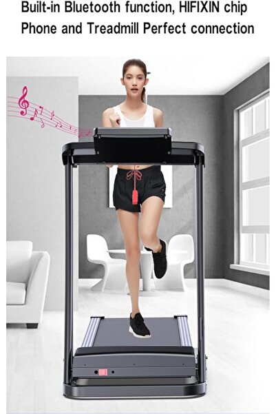 YJGET Treadmill For Home Use with LED Display, Bluetooth Speakers, Foldable, Max Speed 12Km/h