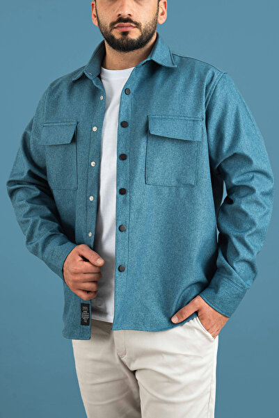 bombe Men's Transitional Casual Sports Cut Snap Coat Jacket Shirt